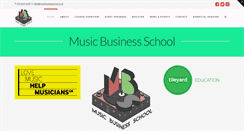 Desktop Screenshot of musicbusinessschool.co.uk