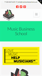 Mobile Screenshot of musicbusinessschool.co.uk